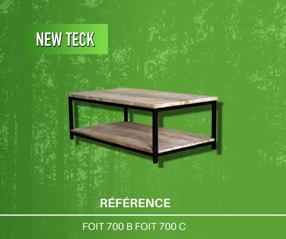 large stock de table basse en teck