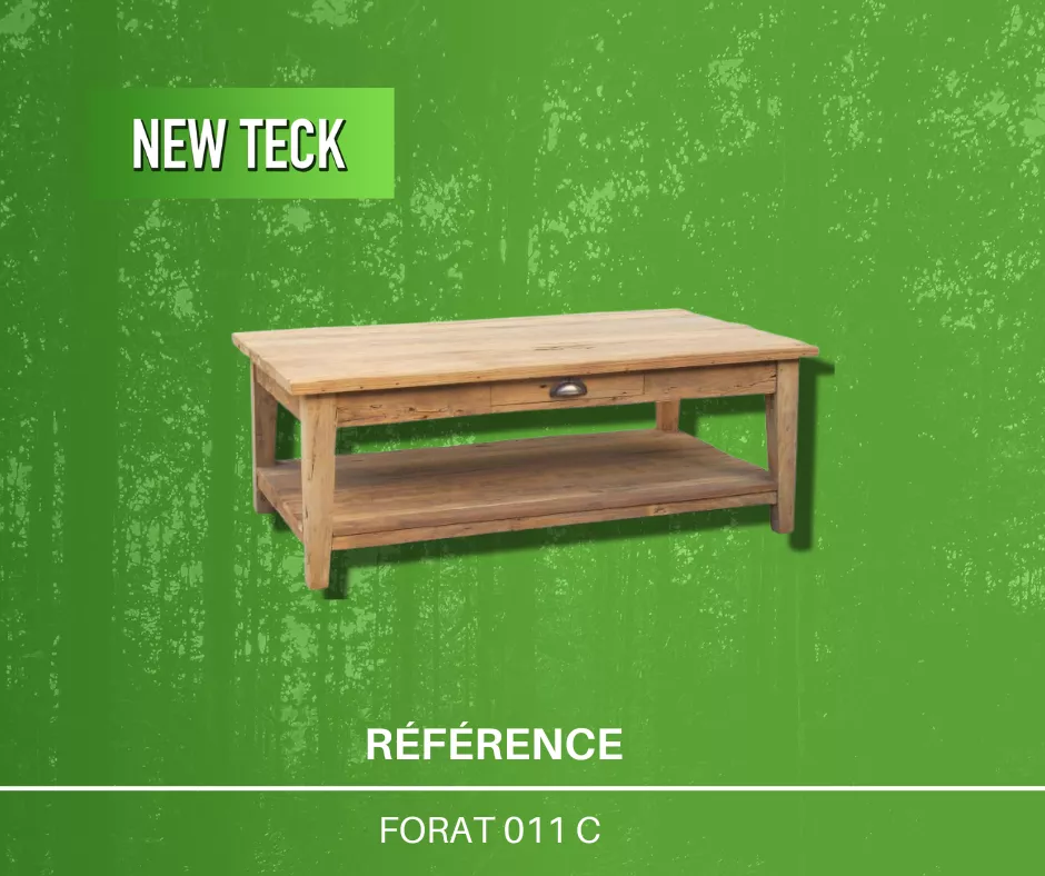 Table basse en teck massif
