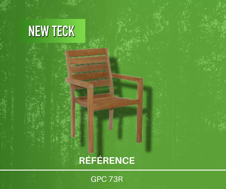 Ensemble de chaise de jardin en teck