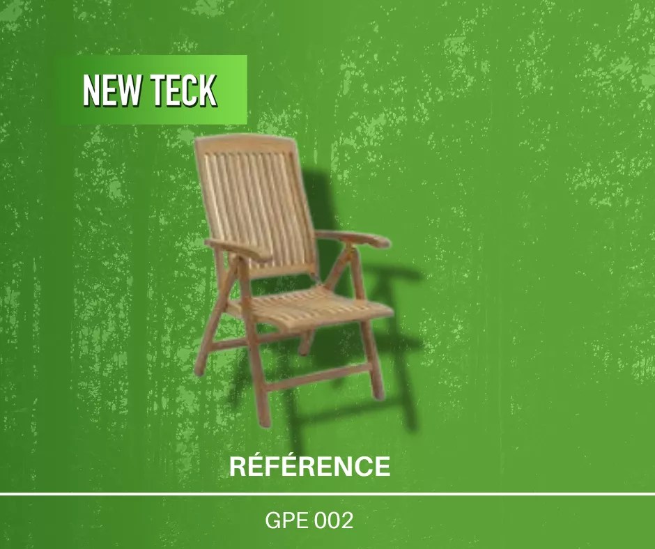 Prix ensemble de chaise de jardin en teck
