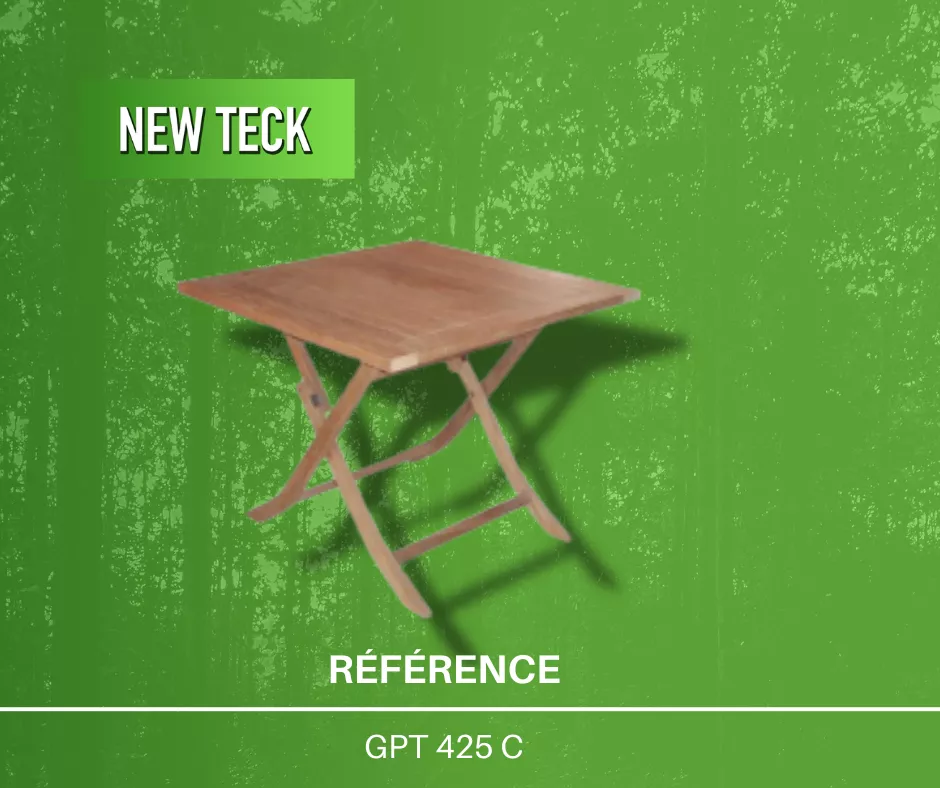 Coût table de jardin en teck