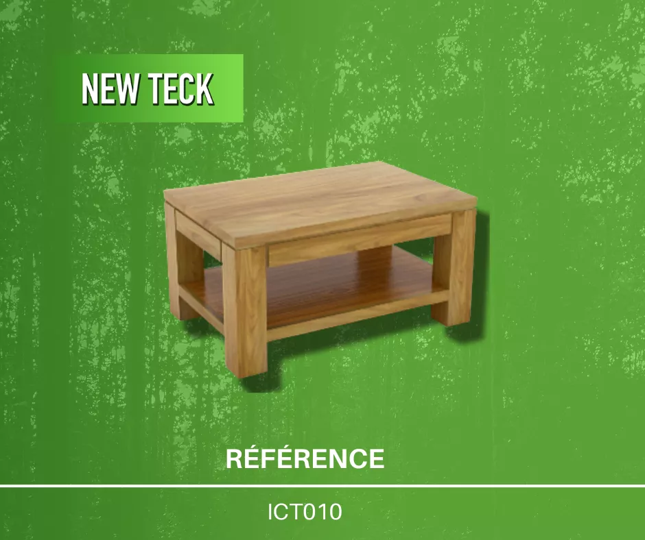table basse en teck neuve