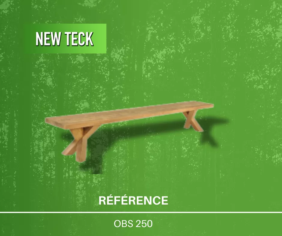 Chaise confortable en teck