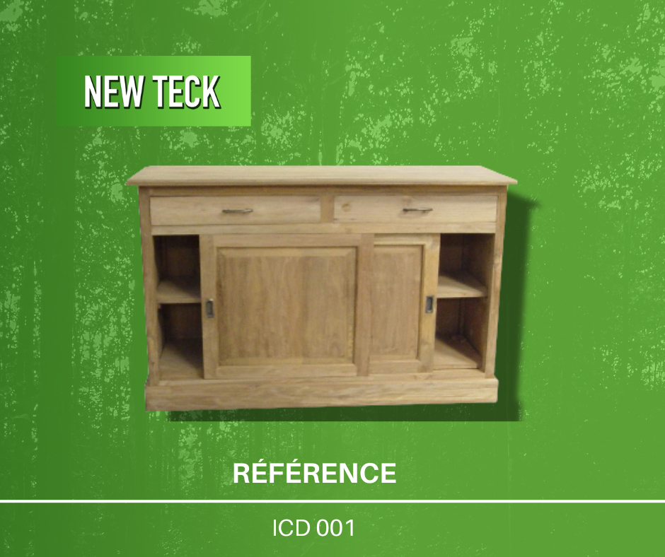 Magasin de console en teck 