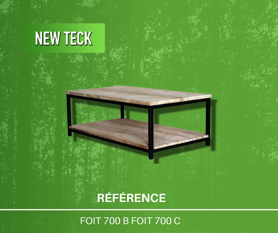 large stock de table basse en teck