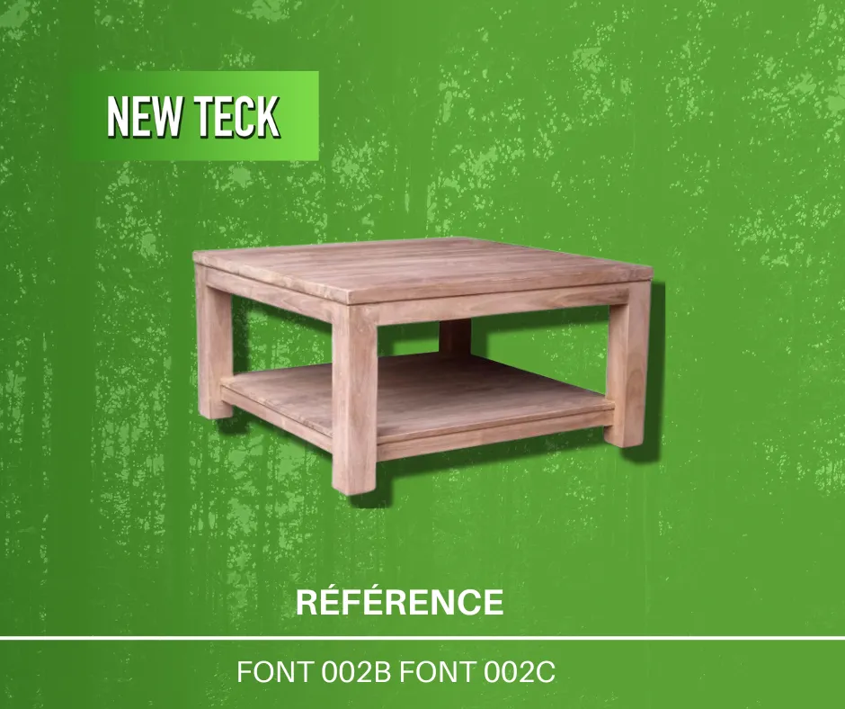 Table basse en bois massif