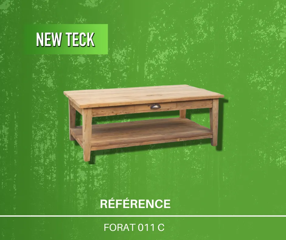 Table basse en teck massif