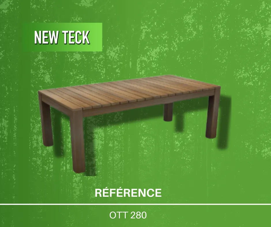 Coût table de jardin en teck
