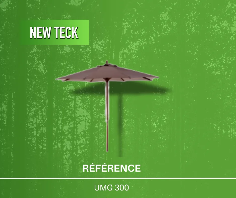 Parasol pour lit exterieur en teck